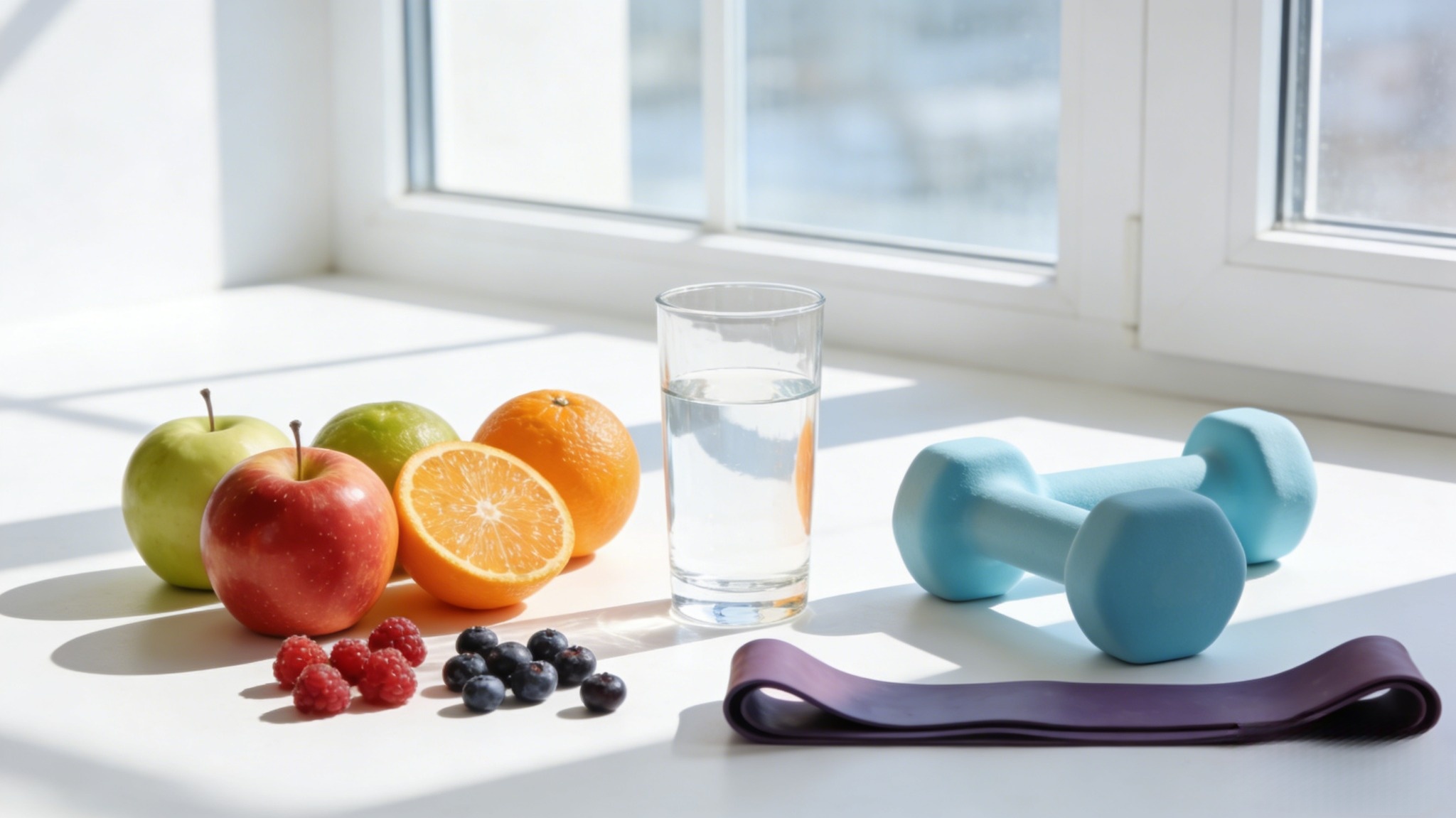 Healthy person of different ages showing natural aging process and metabolism changes